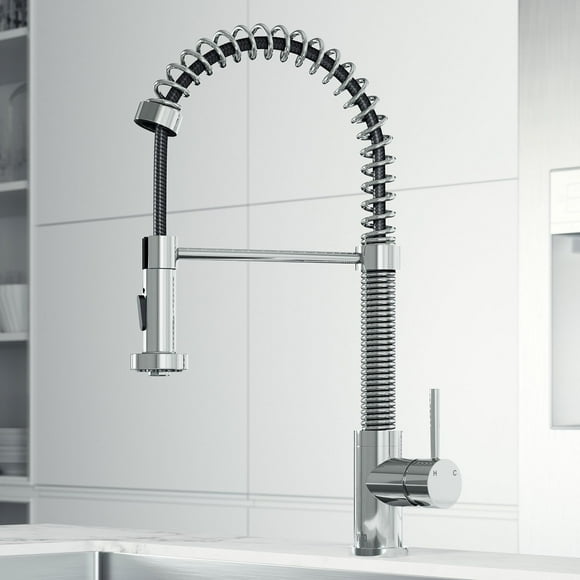 VIGO Pull-Out Spray Kitchen Faucet, Chrome Finish