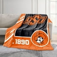 thumbnail image 2 of Logo Brands Oklahoma State Cowboys 60"x70" Super Plush Blanket, 2 of 6