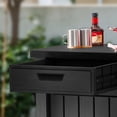 thumbnail image 5 of Keter Outdoor Grill Table, Buffet, Entertainment and Storage Cabinet w/ Drawers, Graphite Gray, 5 of 13