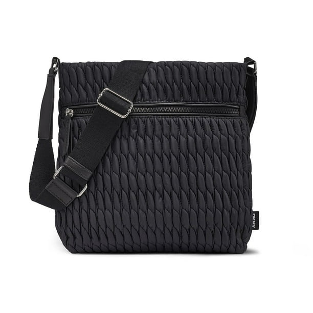 dkny black leather crossbody backpack Women's Handbags Crossbody,Black/Black,1SZ: Handbags neoprene pouch DKNY Women's Chaya MESH LOGO