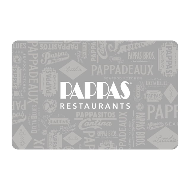 Pappa's Multi-Brand $50 Email Delivery Gift Card