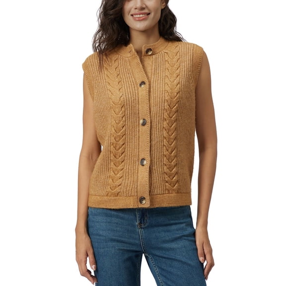 Frye Women's Cable Knit Sweater Vest