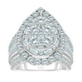 thumbnail image 1 of 3.95 CT. T.W. Round Cut Halo Cluster Diamond Ring in 14K Gold, 1 of 4