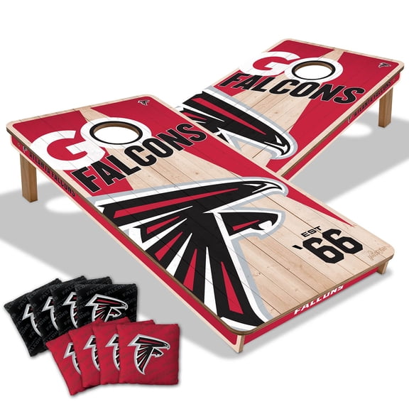 YouTheFan Atlanta Falcons 2'x4' Cornhole Board Set