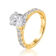 thumbnail image 2 of Lab Created Oval Cut Diamond Ring, 2 of 5