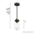 thumbnail image 4 of Hunter Devon Park with Clear Glass Pendant Ceiling Light Fixture, 4 of 9