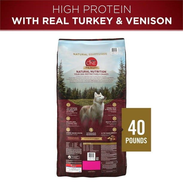 Purina ONE SmartBlend True Instinct Real Turkey Venison, Adult