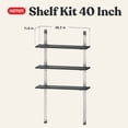 thumbnail image 3 of Keter 40" Heavy Duty Vertical Storage Shed 3 Shelf Kit, 3 of 14