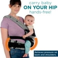 thumbnail image 5 of Contours Odyssey 5-in-1 Baby Carrier with Hip Support, Grey, 5 of 9