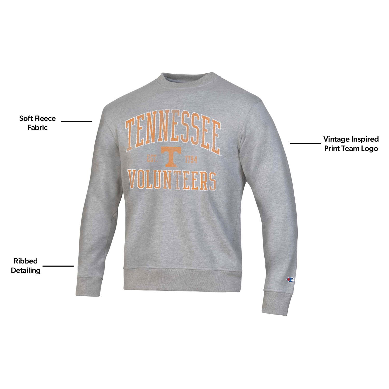 Champion Tennessee Volunteers Adult Crewneck Sweatshirt - Samsclub.com