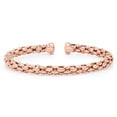 thumbnail image 4 of Mosaic Chain Bangle Bracelet Set in Sterling Silver & 18K Gold Plated, 4 of 7