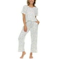 thumbnail image 1 of Flora Nikrooz 2-Piece Short Sleeve and Capri Pajama Set, 1 of 9