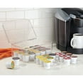 thumbnail image 1 of iDesign Set of 2 Linus Clear 2-Tiered Coffee Pod Holders With Hinged Lid, 1 of 5