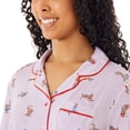 thumbnail image 4 of Member's Mark Women's Americana Notch Collar Short Sleeve and Short Pajama Set, 4 of 11