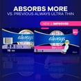 thumbnail image 3 of Always Ultra Thin Extra Heavy Overnight Pads with Wings, Size 5, 72 ct., 3 of 9