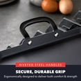 thumbnail image 9 of Bobby Flay by GreenPan Carbon Steel Double Burner Griddle, 9 of 12
