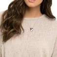 thumbnail image 6 of 7-9mm Round Freshwater Cultured Pearl & Gemstone Pendant Necklace in Sterling Silver, 6 of 6