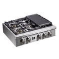 thumbnail image 6 of FORNO Spezia Pro Style Gas Range Top with Cast Iron Grates, 6 of 8