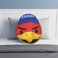 thumbnail image 2 of Logo Brands Kansas Jayhawks Puff Pillow, 2 of 5