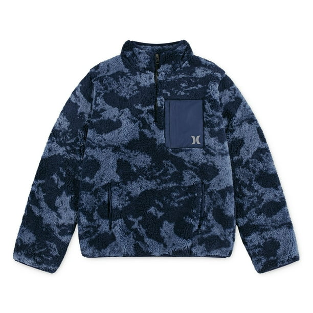 hurleyタオル地パーカーUS S紺青 Hurley One and Only Hoodie | Men's Fleece Pullover – Endless Waves