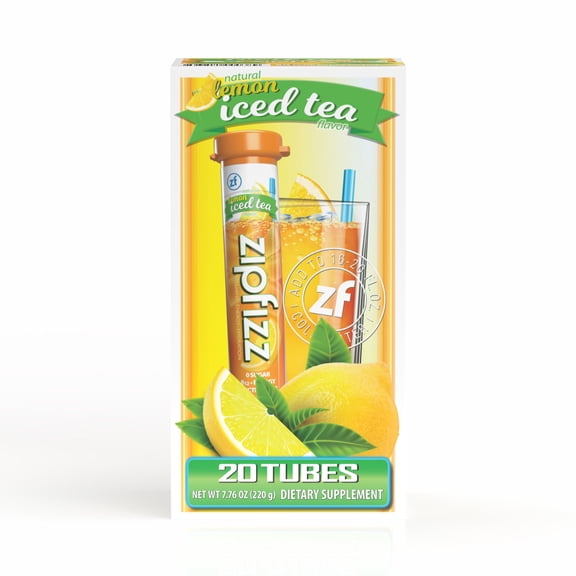 Zipfizz Energy Multi-Vitamin Hydration Drink Mix, Lemon Iced Tea, 20 ct.