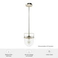 thumbnail image 5 of Hunter Karloff with Clear Glass Pendant Ceiling Light Fixture, 5 of 7