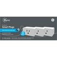 thumbnail image 1 of GE Lighting CYNC Indoor Smart Plug 3-pack, Bluetooth and Wi-Fi Outlet Socket, 1 of 4