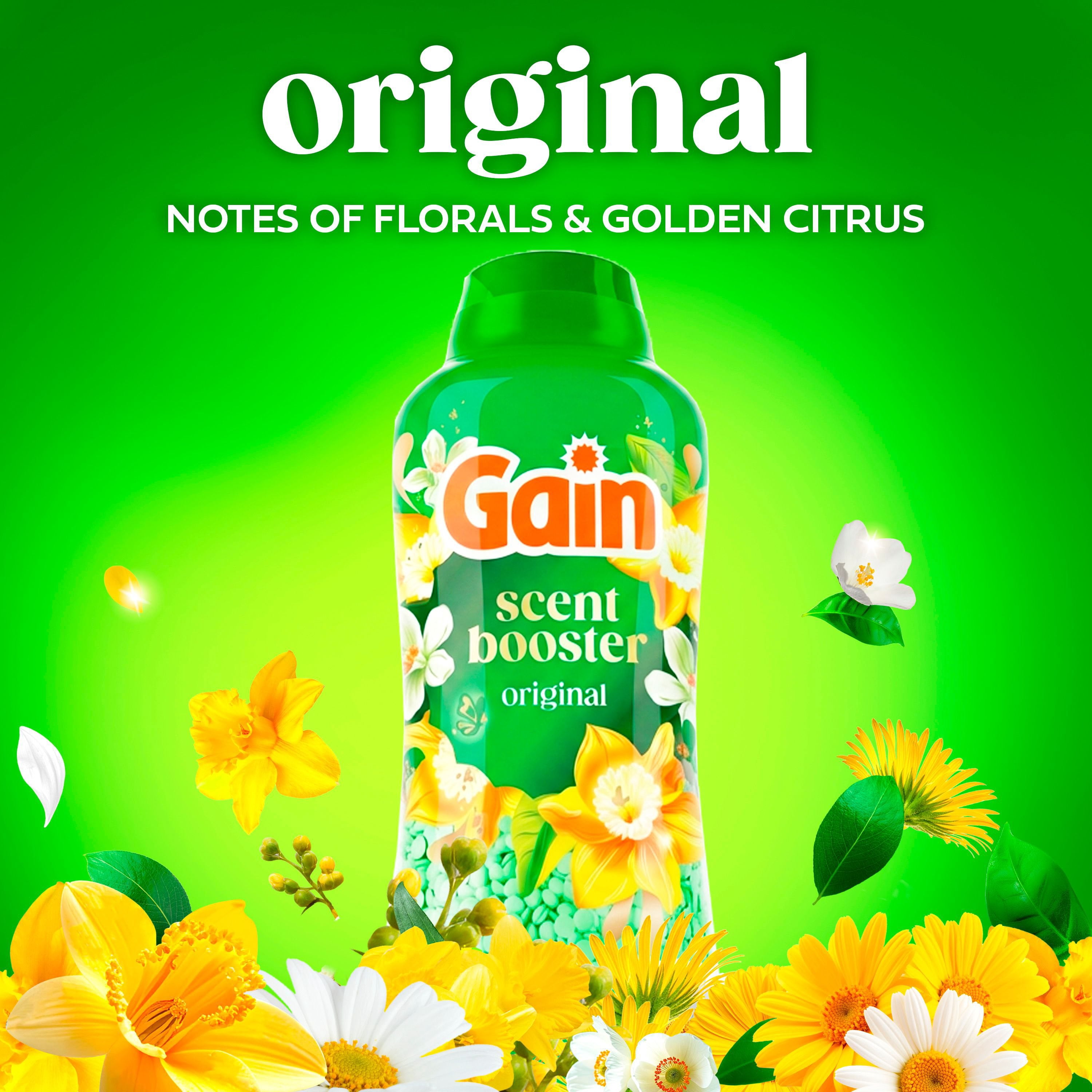 Gain In-Wash Laundry Scent Booster Beads, Original Scent, 39.9 oz