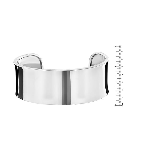 High Polish Cuff Bangle Bracelet in Sterling Silver - Samsclub.com