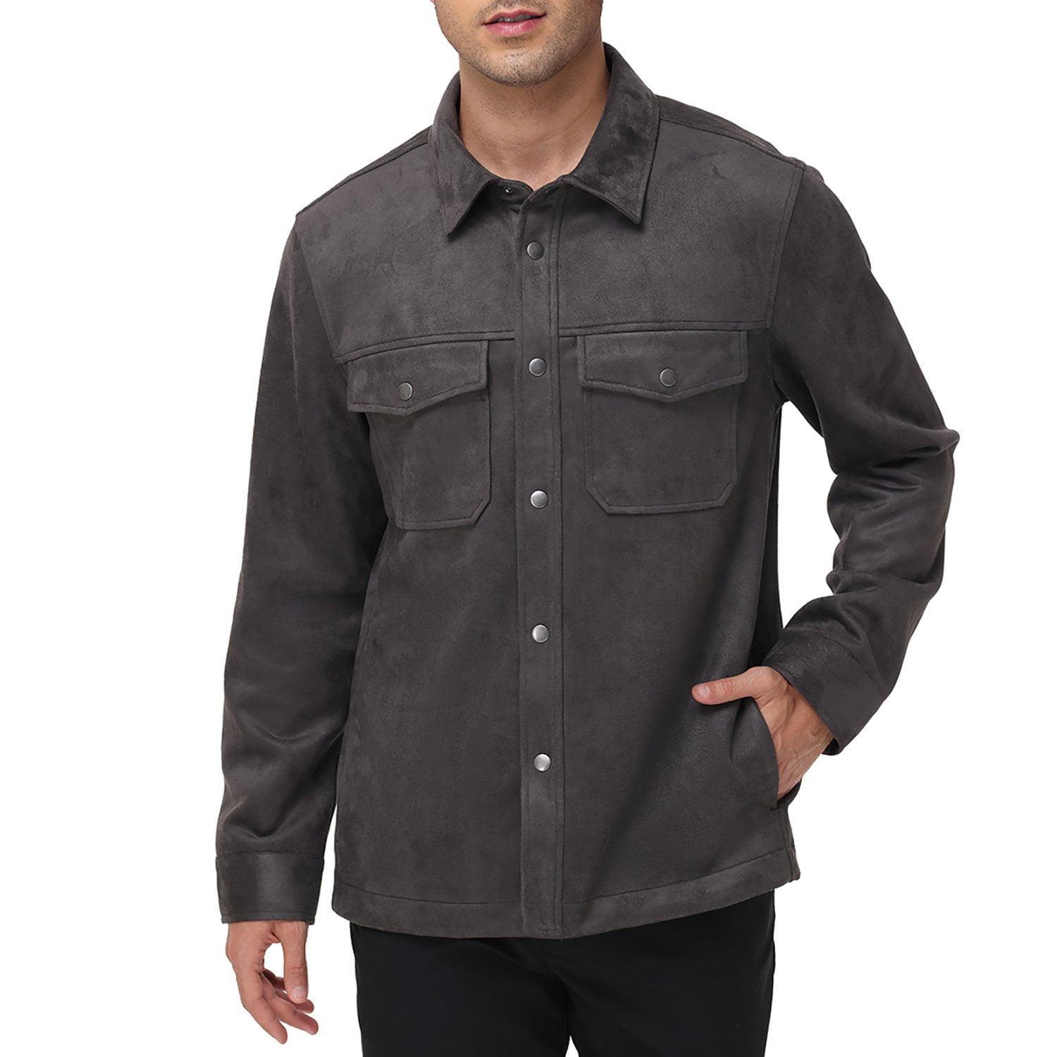 Frye Men's Faux Suede Shirt Jacket - Samsclub.com