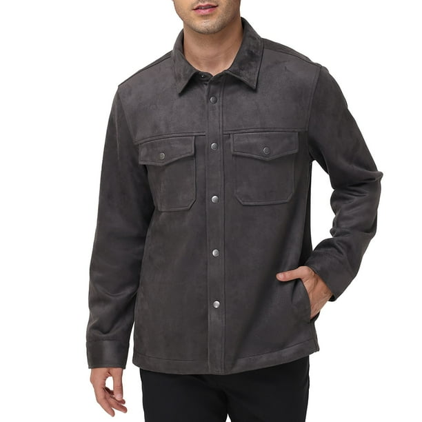 Frye Men's Faux Suede Shirt Jacket - Samsclub.com