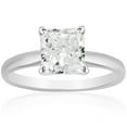 thumbnail image 1 of Princess Cut Solitaire Diamond Ring in 18K Gold, 1 of 3