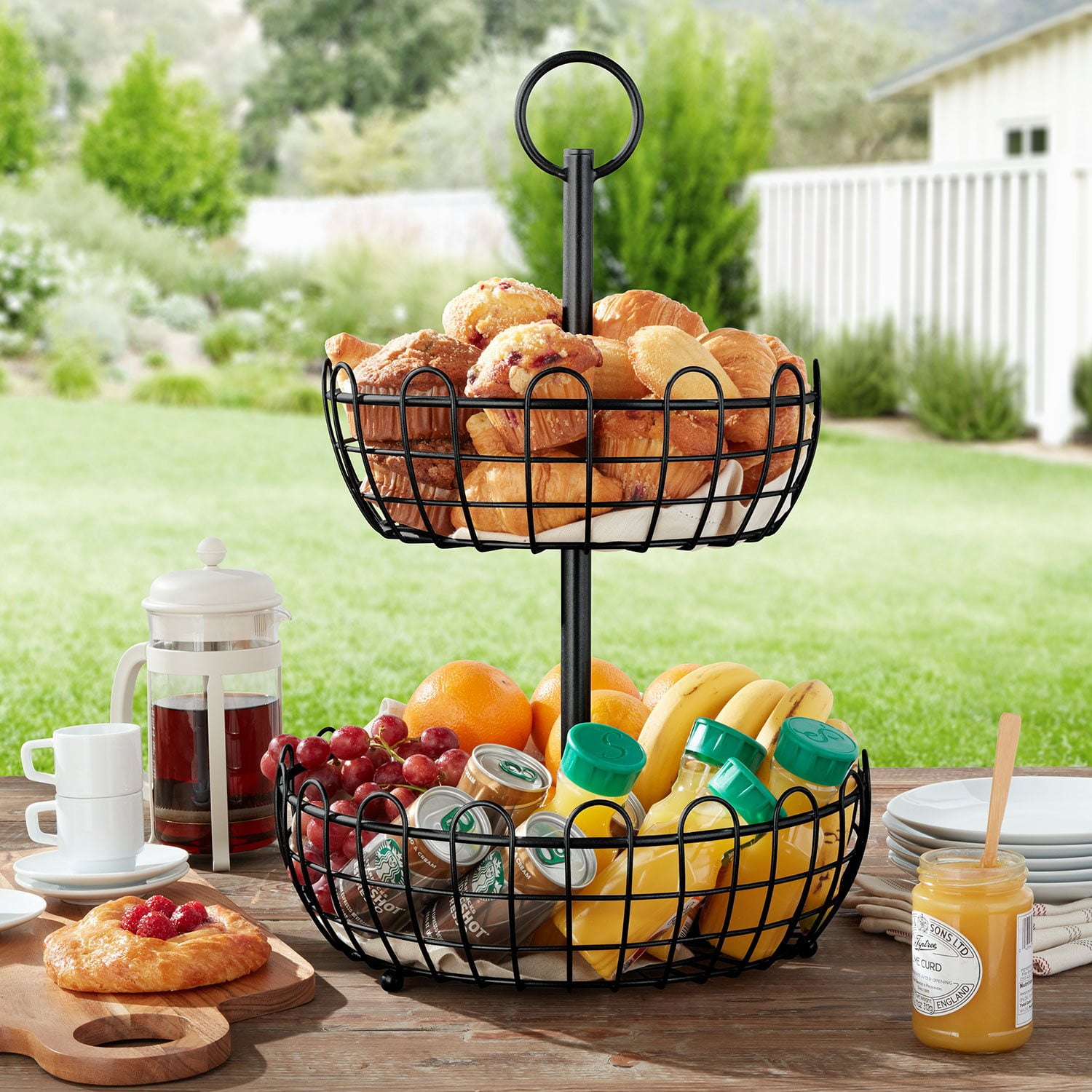 Member's Mark 2-Tiered Wrought Iron Fruit Stand - Samsclub.com
