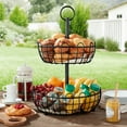 thumbnail image 4 of Member's Mark 2-Tiered Wrought Iron Fruit Stand, 4 of 6