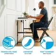 thumbnail image 5 of Lifetime 4' Adjustable Height Fold-In-Half  Table, White, 5 of 10