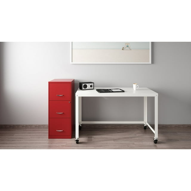Hirsh 18" Deep 3 Drawer Smart Letter Width Vertical File Cabinet, Choose Color