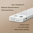 thumbnail image 8 of Dawnrise 12 inch Under Cabinet Lighting with ​​Remote, 3Pk, 8 of 8