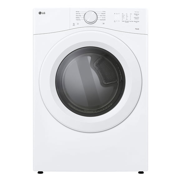 LG 7.4 cu. ft. Large Capacity Smart Front Load Electric Dryer with AI Sensor Dry