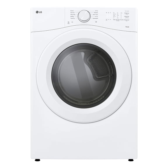LG 7.4 cu. ft. Large Capacity Smart Front Load Electric Dryer with AI Sensor Dry
