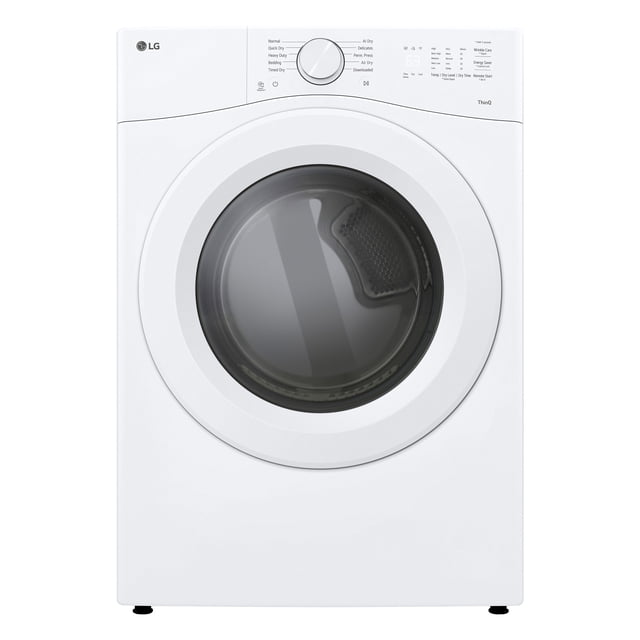 LG 7.4 cu. ft. Large Capacity Smart Front Load Electric Dryer with AI Sensor Dry