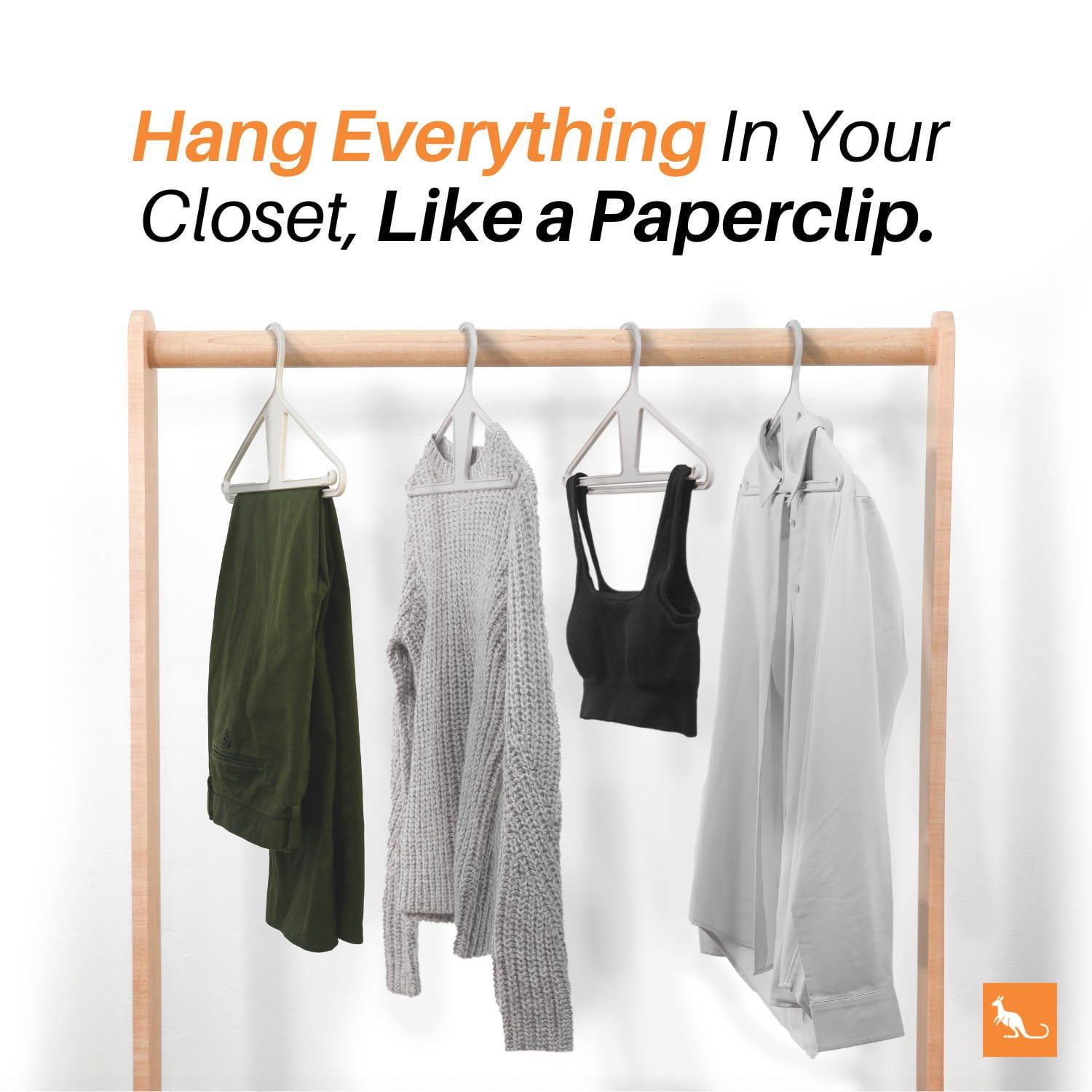The Original Kangaroo™ Hanger 40-Pack - Made in Wisconsin, USA 