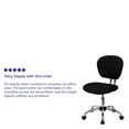 thumbnail image 5 of Flash Furniture Mid-Back Mesh Task Chair with Chrome Base, Black, 5 of 13