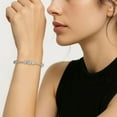 thumbnail image 6 of 3.80 CT. TW Round Cut Diamond Floral Bracelet in 18K Gold, 6 of 7