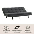 thumbnail image 2 of Eden Fabric Convertible Futon Sofa, Assorted Colors, 2 of 10