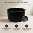 thumbnail image 3 of Cuckoo 6 cup Ceramic Pot Micom Rice Cooker & Warmer  with Steam Plate and all-new Steam Function. Multi-Functional Kitchen Staple. 12 Cups Cooked., 3 of 10