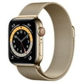 thumbnail image 1 of Apple Watch Series 6 Stainless Steel Case with Milanese Loop 40mm GPS + Cellular (Choose Color), 1 of 8