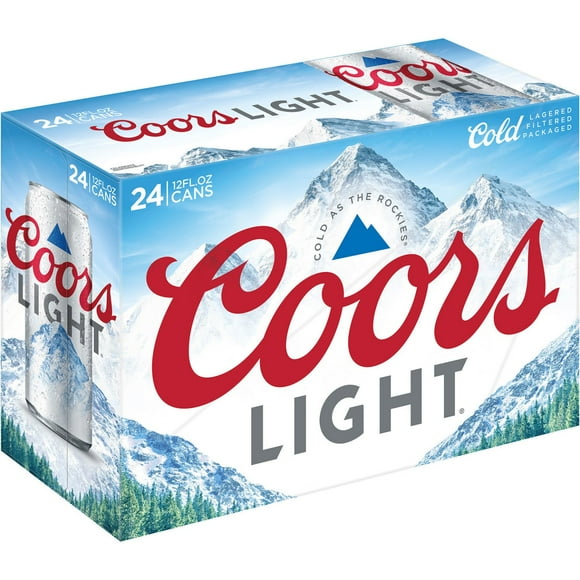 Coors Light American Light Lager Beer, 12 fl. oz. can, 24 pk.