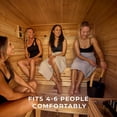 thumbnail image 6 of Backyard Discovery 4-6 Person Cedar Outdoor Cabin Sauna with Electric Heater and Glass Door, 6 of 12