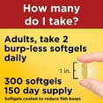 thumbnail image 4 of Nature Made Fish Oil 1200 mg Burpless Softgels, 300 ct., 4 of 12