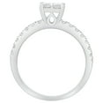 thumbnail image 3 of 1.05 CT. T.W. Princess Cut Diamond Ring & Band Set in 14K Gold, 3 of 4